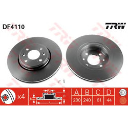 Kočioni disk TRW DF4110
