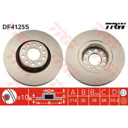 Kočioni disk TRW DF4125S