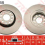 Kočioni disk TRW DF4125S