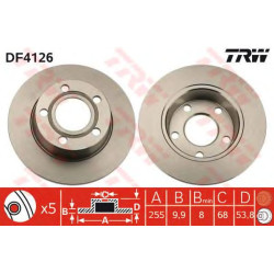 Kočioni disk TRW DF4126