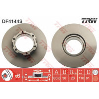 Kočioni disk TRW DF4144S