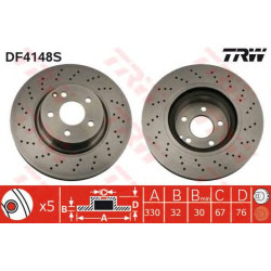 Kočioni disk TRW DF4148S