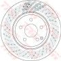 Kočioni disk TRW DF4149S