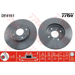 Kočioni disk TRW DF4151