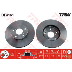 Kočioni disk TRW DF4161
