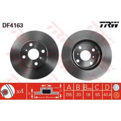 Kočioni disk TRW DF4163