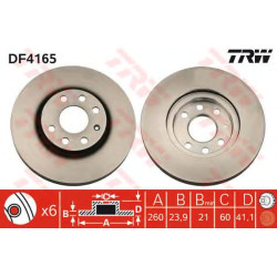 Kočioni disk TRW DF4165