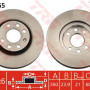 Kočioni disk TRW DF4165