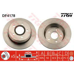 Kočioni disk TRW DF4178