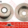 Kočioni disk TRW DF4178