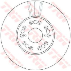 Kočioni disk TRW DF4182S