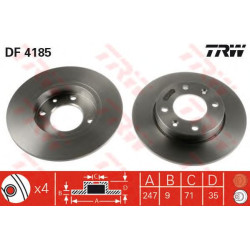 Kočioni disk TRW DF4185