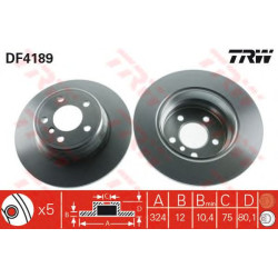 Kočioni disk TRW DF4189