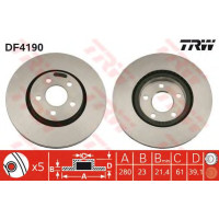 Kočioni disk TRW DF4190