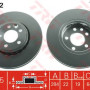 Kočioni disk TRW DF4202