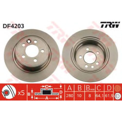 Kočioni disk TRW DF4203