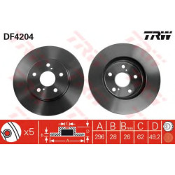 Kočioni disk TRW DF4204