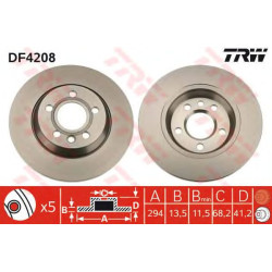 Kočioni disk TRW DF4208