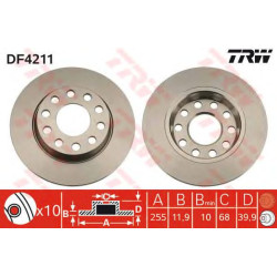 Kočioni disk TRW DF4211