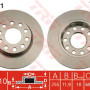 Kočioni disk TRW DF4211