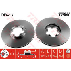 Kočioni disk TRW DF4217