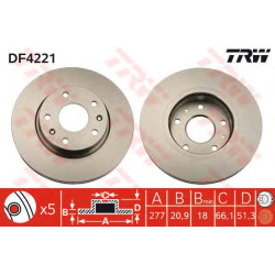Kočioni disk TRW DF4221