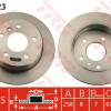 Kočioni disk TRW DF4223
