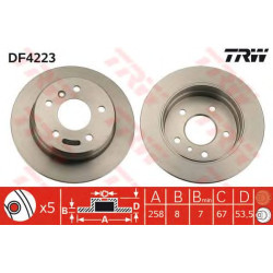Kočioni disk TRW DF4223