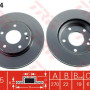 Kočioni disk TRW DF4224