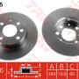 Kočioni disk TRW DF4225