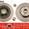 Kočioni disk s ležajem TRW DF4228BS