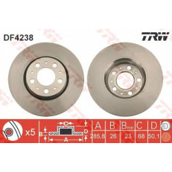 Kočioni disk TRW DF4238