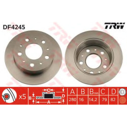 Kočioni disk TRW DF4245