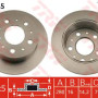 Kočioni disk TRW DF4245
