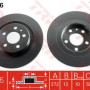 Kočioni disk TRW DF4256