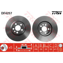 Kočioni disk TRW DF4257
