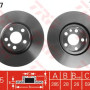 Kočioni disk TRW DF4257
