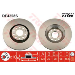 Kočioni disk TRW DF4258S