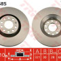 Kočioni disk TRW DF4258S