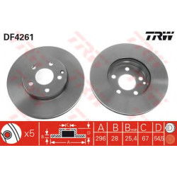 Kočioni disk TRW DF4261