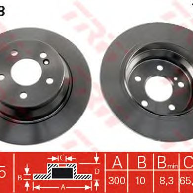 Kočioni disk TRW DF4263