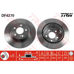 Kočioni disk TRW DF4270