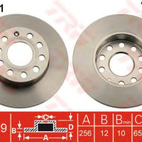 Kočioni disk TRW DF4271