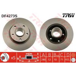 Kočioni disk TRW DF4273S