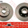 Kočioni disk TRW DF4273S