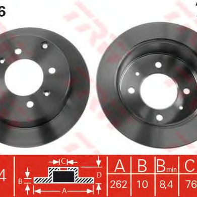 Kočioni disk TRW DF4286