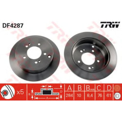 Kočioni disk TRW DF4287