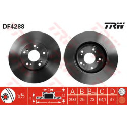 Kočioni disk TRW DF4288