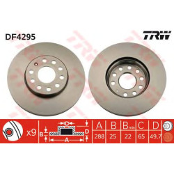 Kočioni disk TRW DF4295