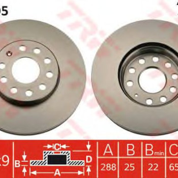 Kočioni disk TRW DF4295